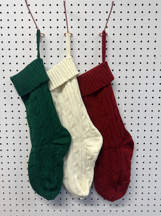 Embroidered Name Knit Stocking