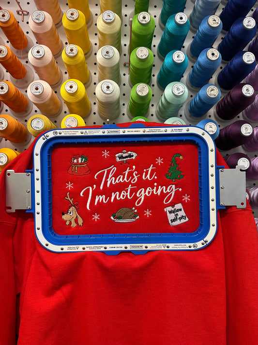That’s it. I’m not going. Embroidered Sweatshirt