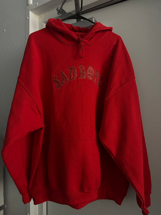 $AD BOYZ HOODIE (RED GLITTER LETTERS)