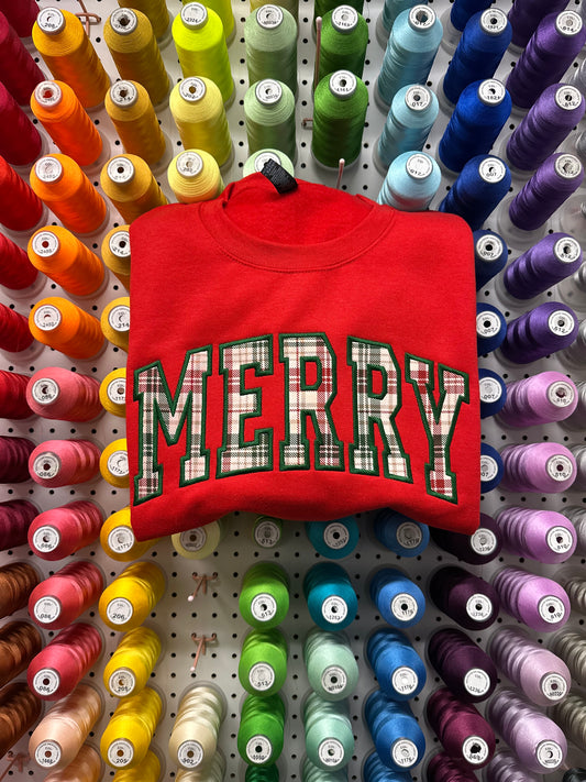 MERRY Embroidered Sweatshirt