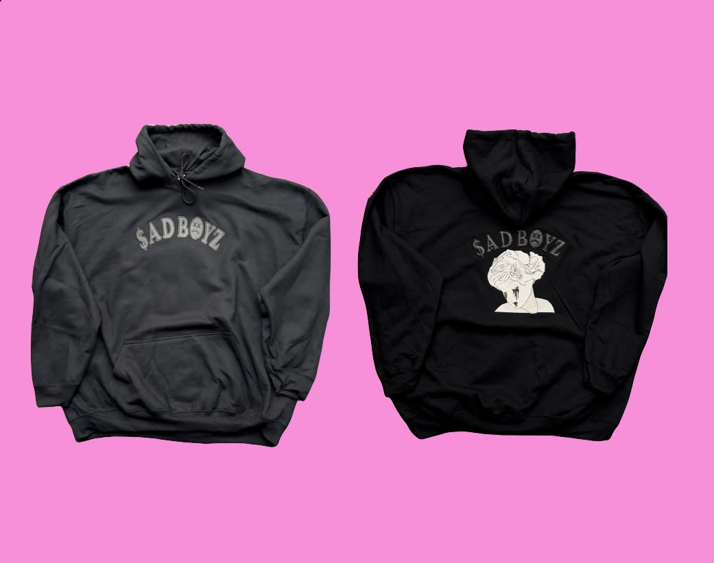 $AD BOYZ 2 HOODIE ( SHINY BLACK LETTERS)