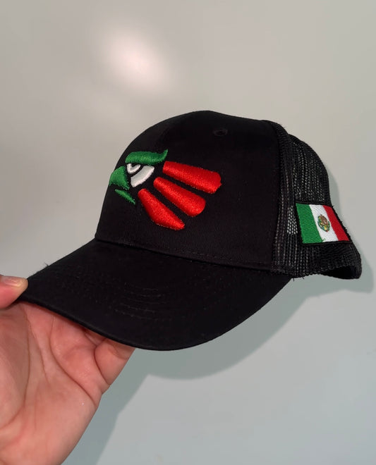Mexico Tricolor 3D Puff Embroidered Hat