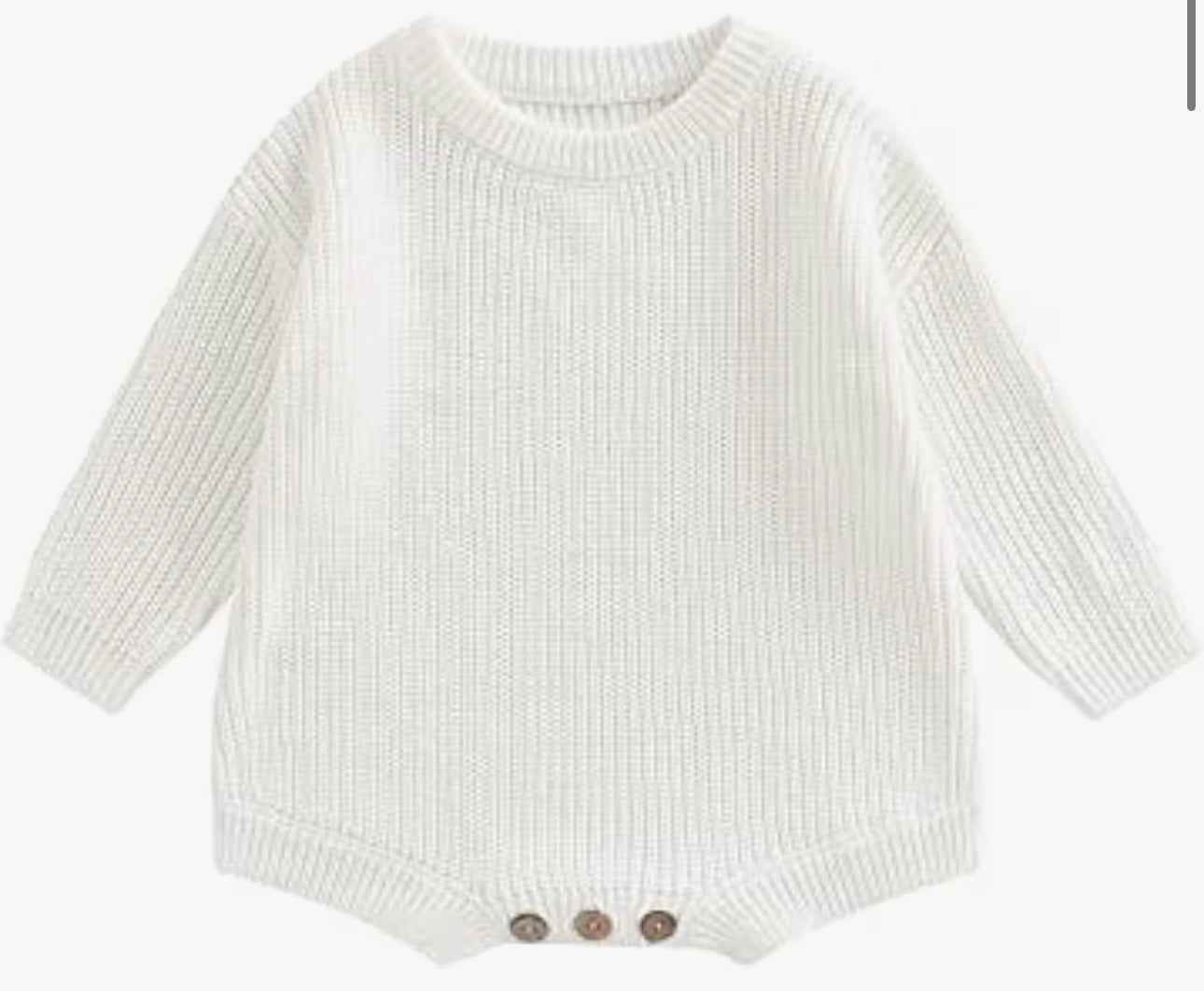 Custom Knit Baby Romper