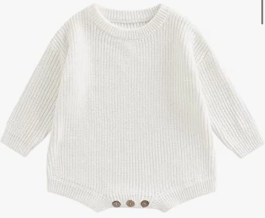 Custom Knit Baby Romper