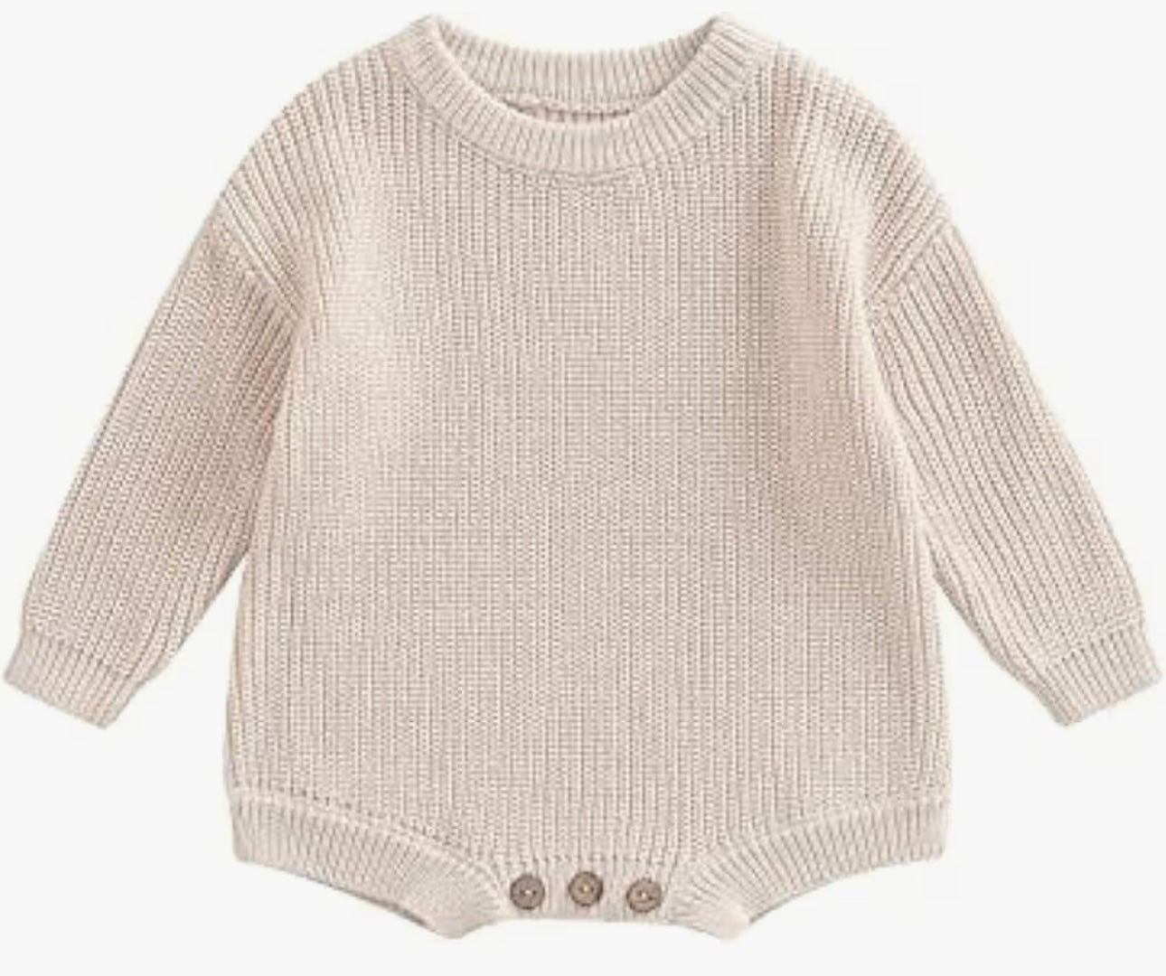 Custom Knit Baby Romper